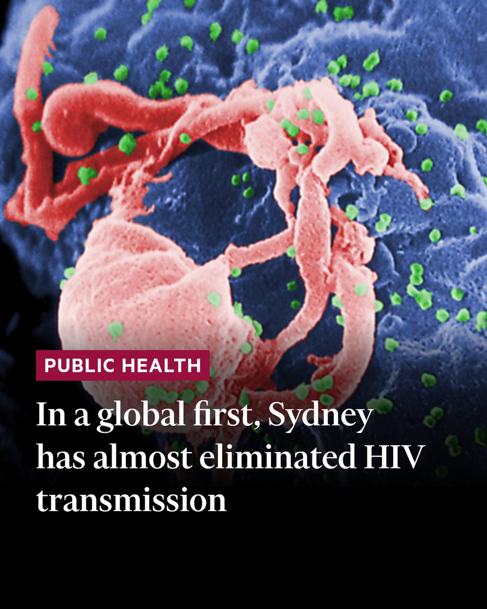 HIV diagnoses in inner Sydney, once the epicentre of the Australian Aids epidemic, plunged 88% from the 2008-12 average to just 11 cases last year. on.ft.com/3pZltPE
