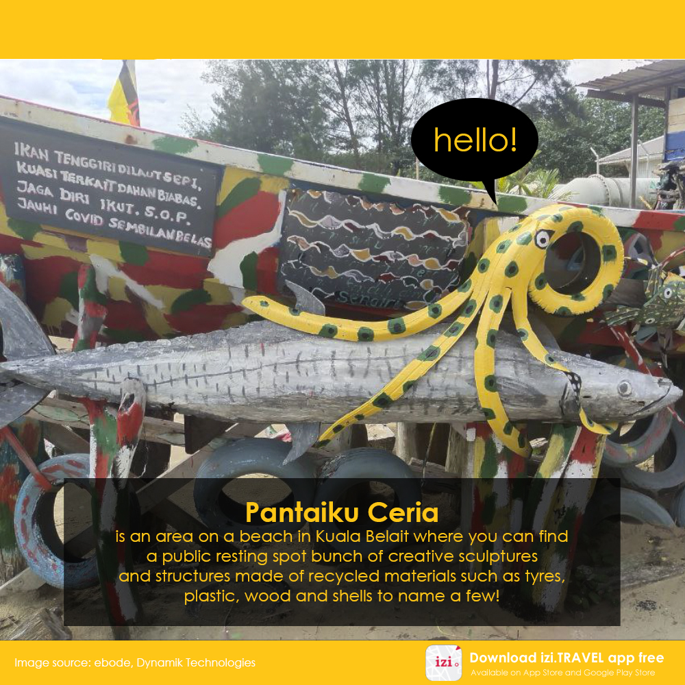 brunei_tours's tweet photo. Pantaiku Ceria was constructed by volunteers and continue to develop on a small part of Belait Beach, #Brunei. Who knows how far these creative sculptures and structures will go! #ExploreBrunei at your own pace! https://t.co/PjK501d1iP