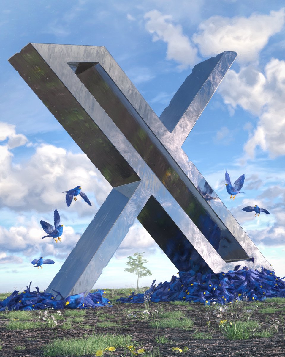 beeple's tweet image. X IS COMING