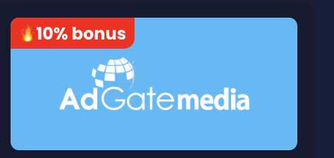 grindbux's tweet image. We have a 10% Bonus on AdGate media until the end of the month!