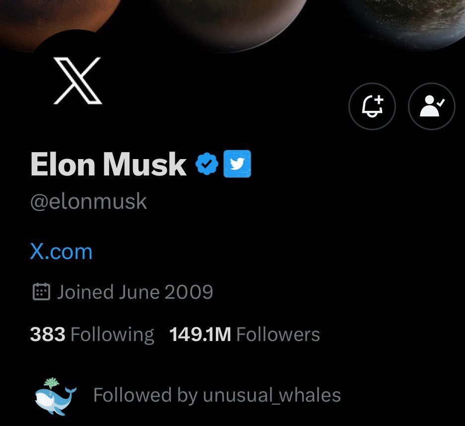 xDaily's tweet photo. News: Elon changes his profile picture to the new logo. https://t.co/pO8dsOtmWh