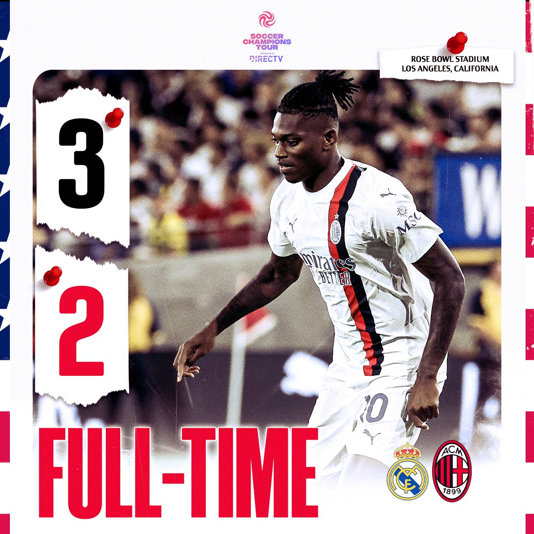 Full time in Pasadena.

#RealMadridMilan #ACMTour #SempreMilan