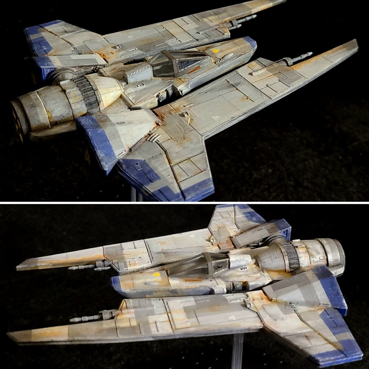 GregBoettcher5's tweet photo. Mandalorian Fang fighter. 1:72 scale. 3D print model. #Anycubic #3Dprinting #starwars #mandalorian #archivexpaints #sunluresin https://t.co/JuH5XRQCC9