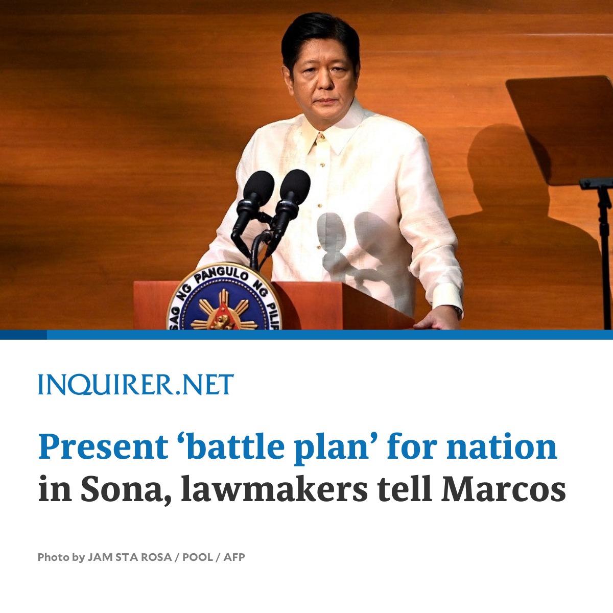 Inquirer on Twitter "Lawmakers said they expect President Ferdinand
