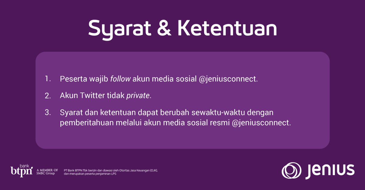JeniusConnect's tweet photo. 🍗Reply jawabanmu &amp; dapatkan Samsung Galaxy Buds2 🍗 Jangan lupa cobain promonya juga ya~

Cek mekanisme, Syarat dan Ketentuan langsung di dalam gambar! https://t.co/0JI21M6Zkn