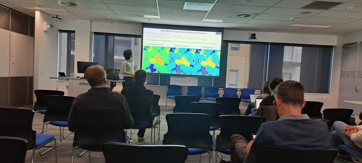 InnovationM3d's tweet photo. M3D Research Meeting Day 2 - Afternoon session

Deep Learning Workshop on Imaging, image analysis and property modelling via Deep Learning Methods by

Dr Ying Da Wang
School of Minerals &amp; Energy Resources, @UNSW 
#deeplearning #cnn #regression
#mineralprocessing #m3d #QUT https://t.co/46erva5gWq