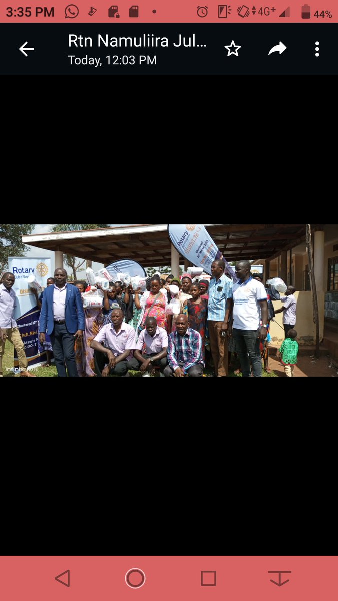 RC_Naggalama's tweet photo. On Saturday 22nd July,2023.Rotary club of Naggalama extended their services to the mothers at Nakifuma health centre III by giving them mama kits. https://t.co/OPbvJxMXtr