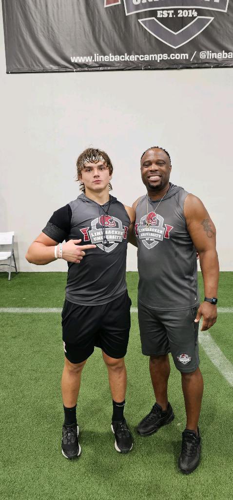 Had a great Camp with <a href="/LinebackerCamps/">LinebackerUniversity</a> this weekend. Gets better every day! <a href="/anticodalton/">Antico Dalton</a> <a href="/mmlbuniversity/">coachmonroe</a> <a href="/ChaseMonroe58/">Chase Monroe</a> <a href="/bluemonroe27/">Blue Monroe</a> <a href="/CoachBigPete/">Peter "Coach Big Pete" Leinweber</a> <a href="/EDGYTIM/">Timothy “EDGYTIM” OHalloran</a> <a href="/Rivals/">Rivals</a> <a href="/underdogrush/">Underdog Training</a>  <a href="/One11Recruiting/">One11 Recruiting</a> <a href="/DeepDishFB/">DEEP DISH FOOTBALL</a> <a href="/KanelandFB/">Kaneland Football</a> @Rivals_Clint <a href="/247fbrecruiting/">Football Recruiting</a> <a href="/FbRecruitCoach/">Football Recruit Coach</a>