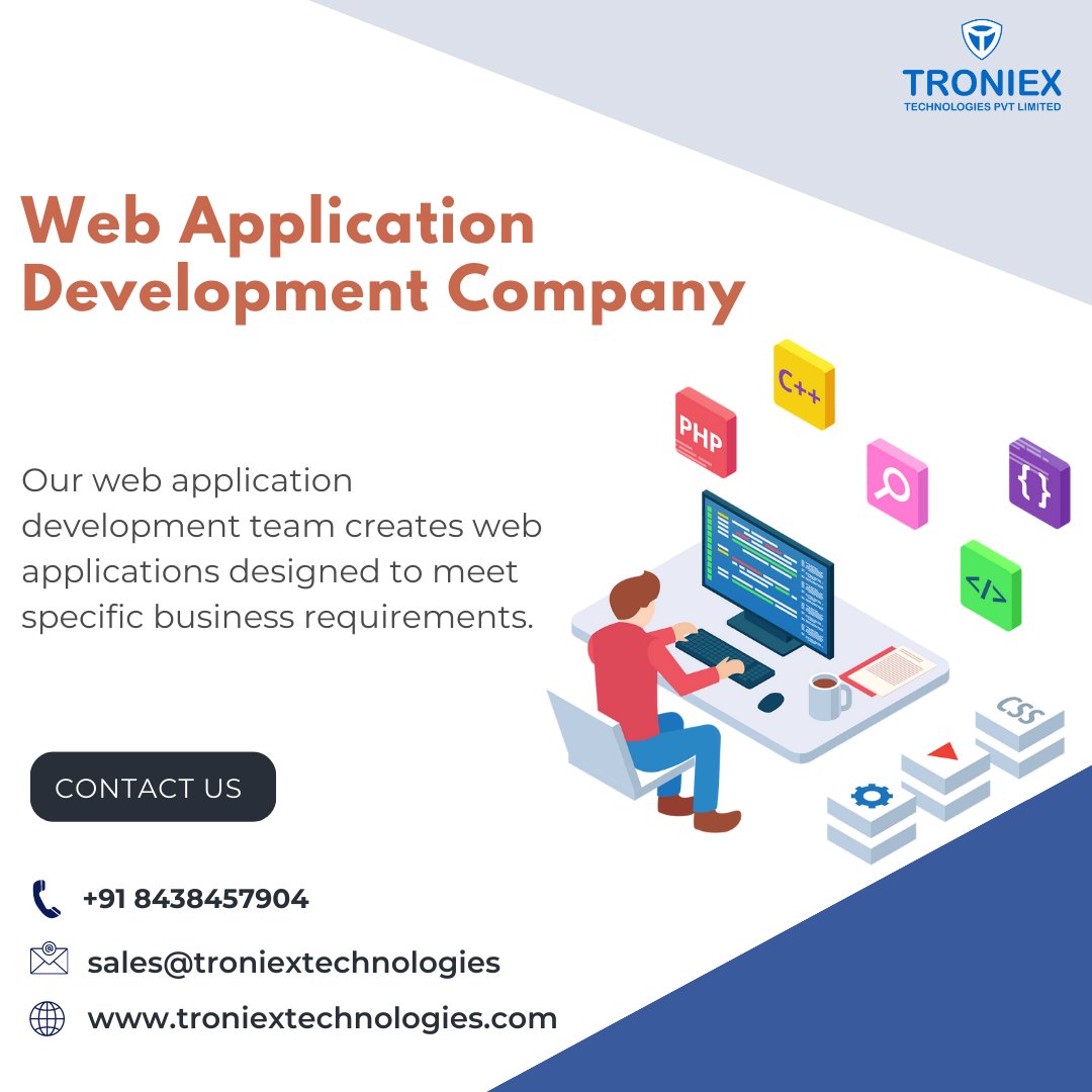 Troniextech's tweet image. #webappdevelopment #webappdevelopmentservice #webappservice #webappdevelopmentcompany #webdevelopmentcompany #webdevelopmentservices