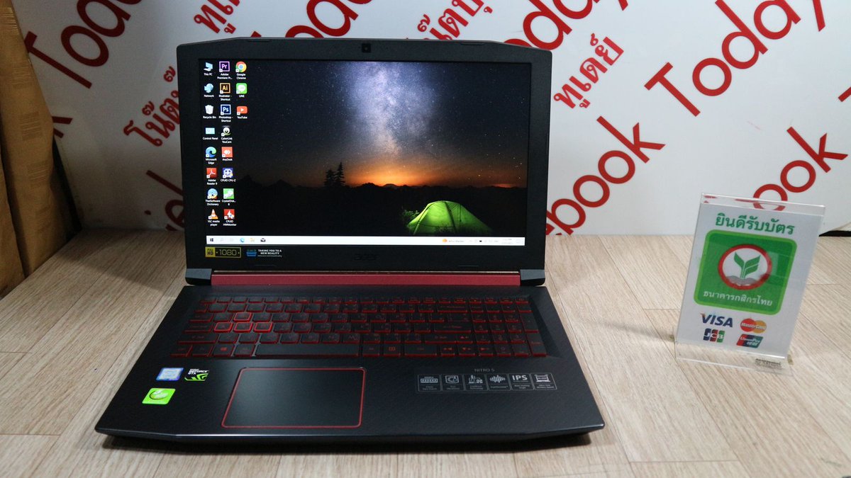 notebooktoday's tweet photo. Acer Nitro AN515-52
i5-8300H (2.30 GHz up to 4.00 GHz)
GTX 1050 (4GB)
Ram 8GB
SSD 520GB
จอ 15.6 FHD
คีย์บอร์ดไฟสีแดง
ดูหนัง ฟังเพลง พิมงานทั่วไป
งานกราฟฟิค งานตัดต่อ
เขียนแบบ เล่นเกมได้
ราคา 13,500 บาท
#notebooksecondhand #โน๊ตบุ๊คมือสอง
LINE @Notebooktoday
โทร 084-563-9094 https://t.co/pz0fZMApjj