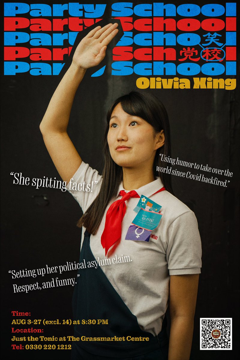 I’ve never used twitter but here we go! A shameless new voice of anti-authoritarian humor at #edfringe23 . *Anti*-authoritarian humor — Not authoritarian! It would be funny tho. Can you imagine Putin or Xi doing stand up? Hahaha tickets.edfringe.com/whats-on/olivi…