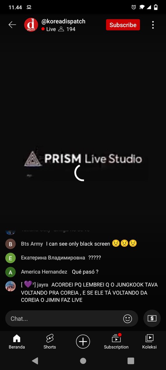 Ehloh yt live skrg kek gini