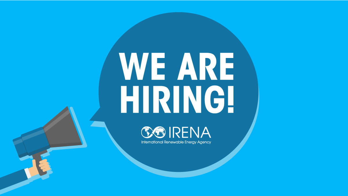 IRENA's tweet photo. 📢 @IRENA is hiring for the following positions: 

➡️Deputy Director – Innovation &amp; Tech Centre, P5 
➡️Associate Professional – Office of the Director-General
➡️Programme Officer – Facilitation Support, P3 
➡️Senior Programme Officer, Partnerships for Renewables in Africa, P5 https://t.co/FocC80FHv4