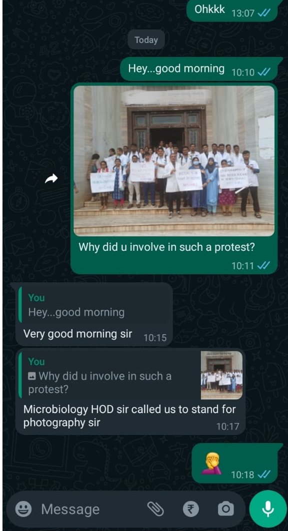 NMMTA_Assn's tweet photo. This is really bad. Forcefully involving innocent and naive students in a political movement and pitting them against a section of teachers is UNETHICAL. Is this the ethics of AETCOM? Requesting @NMC_IND to take stern actions. @PMOIndia @MoHFW_INDIA @mansukhmandviya @OfficeOf_MM https://t.co/VrIp6DEG9v