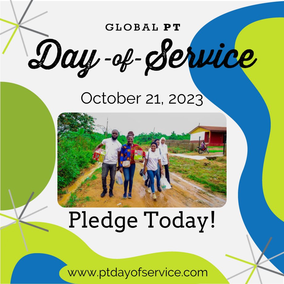 Sign ups are officially live! Pledge to participate at https://t.co/0yVglW7dDt and we will see you on October 21st, 2023!

#BetterTogether #ChoosePT #MoveTogether #MoveForward  #PTDOS #PTdayofservice #PhysicalTherapy #PhysicalTherapyMonth #APTA https://t.co/1pD6tvjmyq