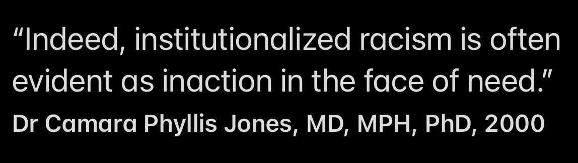 I am up writing my contribution to a chapter I am leading. I am re-reading &amp; citing Dr <a href="/CamaraJones/">Camara Jones</a>’ 2000 AJPH paper on levels of racism. I recall another MD writing that racism alone is not killing BW in pregnancy and childbirth, but inaction. Hmm…
Read and Cite Black Women!!