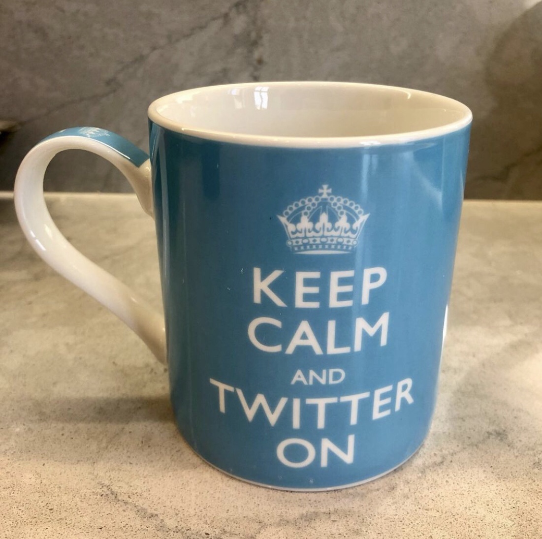 So now I'm going to need a new mug?
"and The X on" doesn't flow