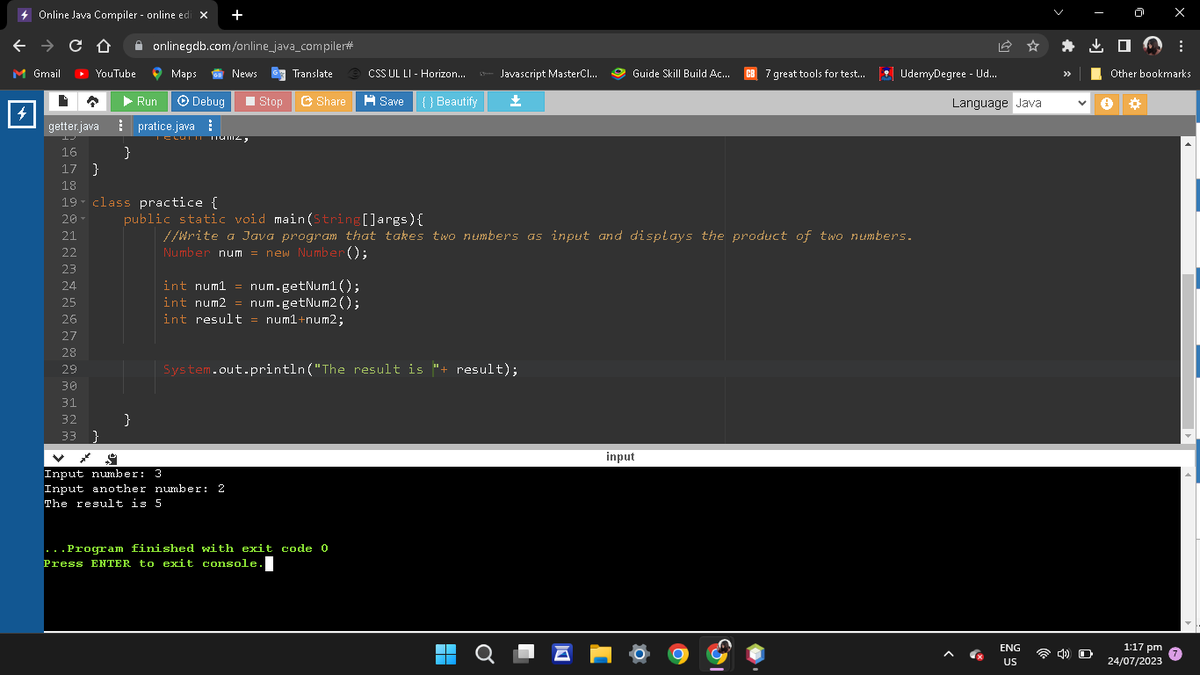 JMappear's tweet image. Write a Java program that takes two numbers as input and displays the sum of two numbers. With Method
#coding #100daysofcoding #Day1ofcoding