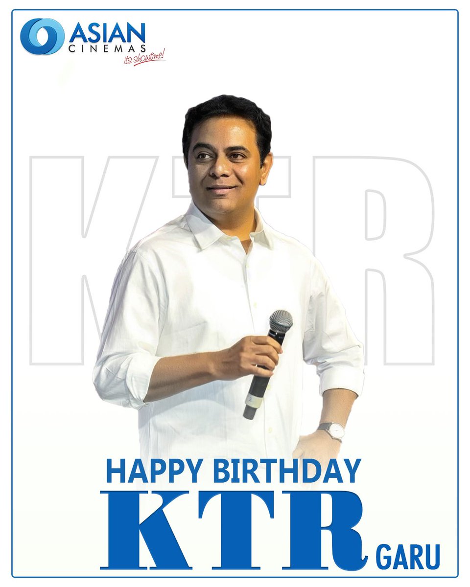 Here's wishing Our Beloved and iconic Leader <a href="/KTRBRS/">KTR</a> Garu A Very Happy Birthday!! 

#HappyBirthdayKTR 
#HBDKTR