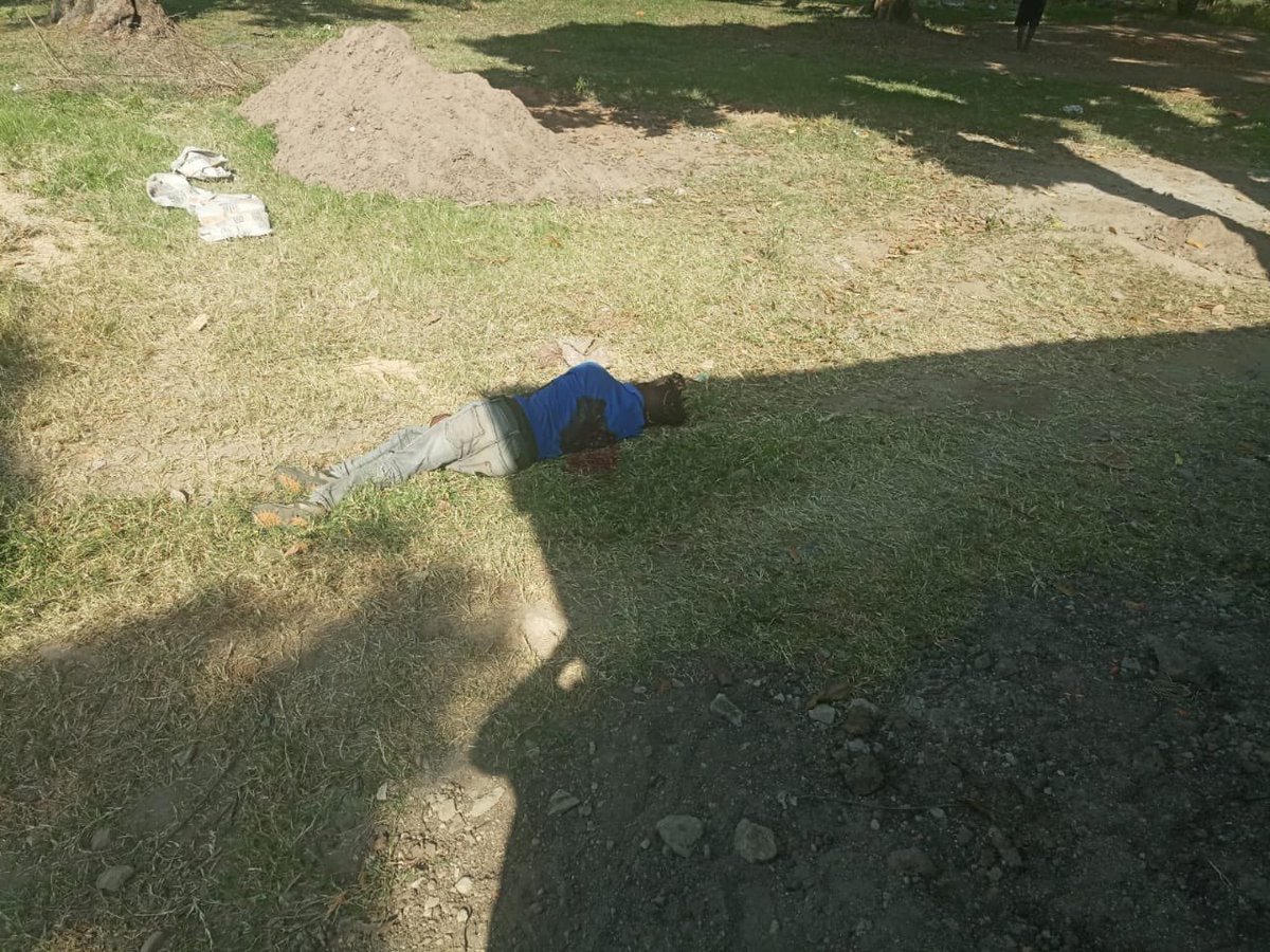 This is a young Luo shot dead right in front of my grandma’s house in KISUMU on Friday. He’s only mistake was to ask the government to reduce cost of living, drop punitive tax. He is a hustler, a hustler government decided to kill him! NKT!