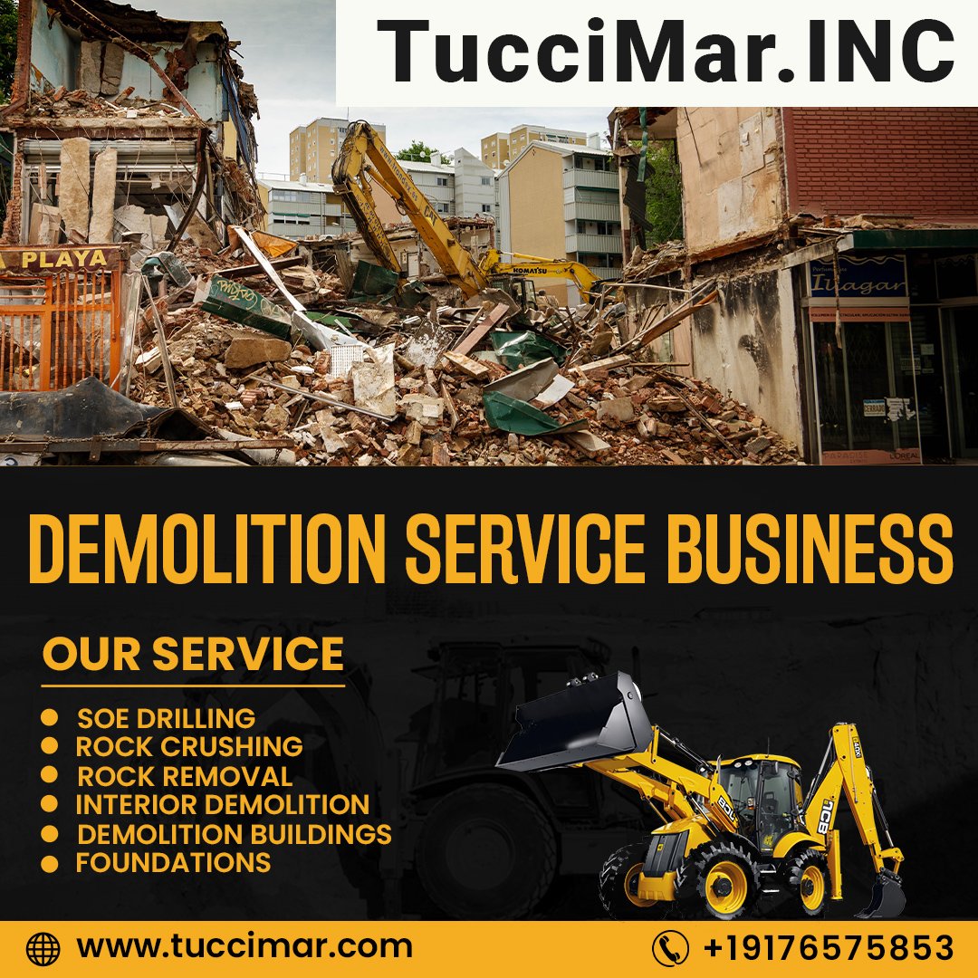 tuccimarinc's tweet image. Unleashing the Power of Precision! 💥🔨 Discover Tuccimar Demolition Services – Your Trusted Demolition Experts. 

📢 Learn more at tuccimar.com

#TuccimarDemolition #BuildingOpportunities #PrecisionDemolition #ReliableExperts #DemolitionCraftsmanship