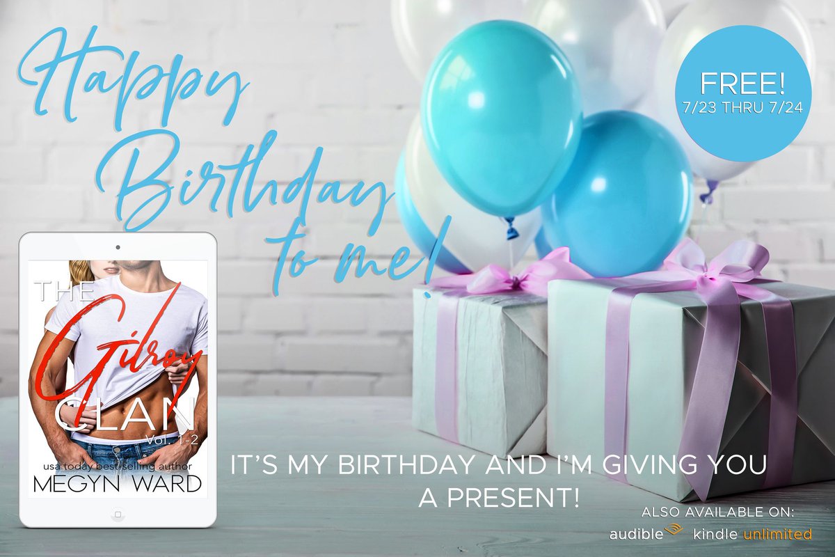 RachelAHill1's tweet photo. 𝓗𝓐𝓟𝓟𝓨 𝓑𝓘𝓡𝓣𝓗𝓓𝓐𝓨 𝓣𝓞 𝓜𝓔𝓔𝓔𝓔𝓔𝓔!  
It's my birthday and I'm giving the gifts!
July 23 &amp; 24 The Patrick and Cari Duet is 𝐅-𝐑-𝐄-𝐄 to download on Amazon!
 also available with your Kindle Unlimited subscription 
#1click: https://t.co/tiZUIO7dBB https://t.co/f4fItTS9FQ