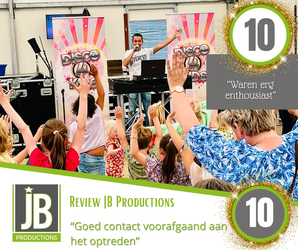 🎶🎉 De Kids DJ van Disco voor Kids wordt zeer enthousiast ervaren door onze opdrachtgever uit Bruinisse! 👏✨ Artiestenbureau JB Productions krijgt 5 sterren voor het goede contact voorafgaand aan het optreden.  🌟📞 #KidsDJ #DiscoVoorKids #Enthousiasme  🕺🌈