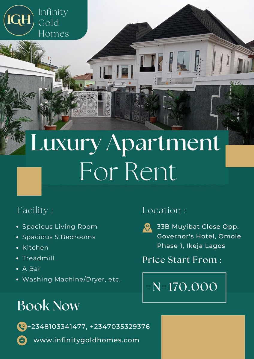 InfinityGoldHo1's tweet photo. #infinitygold
#lekkihomes
#omolephase1
#shortletlagos
#shortletlekki
#lekkiapartments
#apartmentsinlekki
#apartmentsinlagos
#shortstay
#hotelsinlagos
#luxurylifestyle
#luxuryliving
#mainland
#lagos
#nigeria
#africa
#valentines
#baecation https://t.co/WcxIZdIZrd