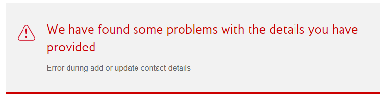 f_maisonnave's tweet photo. @British_Airways hi, I'm getting the following error message upon trying to add advanced passenger information. Have treble checked all info, completed all fields to no avail. Tried on both laptop and mobile phone. Can you help? Thank you https://t.co/jevZCZAWYl