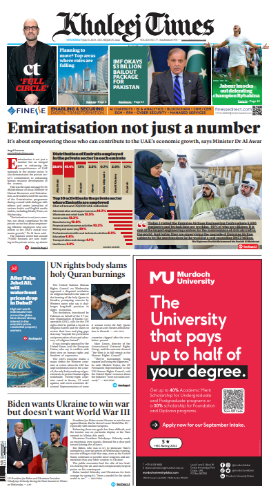 The University That Pays Up To Half of Your Degree - Yes, you read that right! To learn more about our scholarships, click here: murdochuniversitydubai.com/study/scholars… #scholarships #scholarshipopportunity #MurdochUniversityDubai #khaleejtimes #universitydubai #Dubai @khaleejtimes