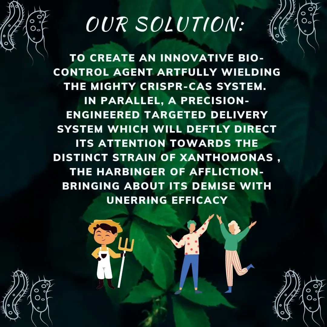 Let's introduce our project for iGEM 2023: "Xanthacinator". 

Xanthacinator is a novel biocontrol agent against one of the most destructive plant pathogens, Xanthomonas. To know more about our project, read on......

#igem2023 #biology #synbio #agriculture #rice #bacteria