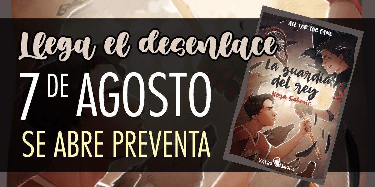 🦊¡Tenemos fecha de preventa de La guardia del rey! 🦊 A partir del 7 de agosto ya podréis reservar vuestro ejemplar para saber cómo termina la historia de los Zorros y los Cuervos. ¡La saga All For The Game termina a lo grande!

🗓️Recordad: ¡El 7 de agosto en preventa! 🗓️