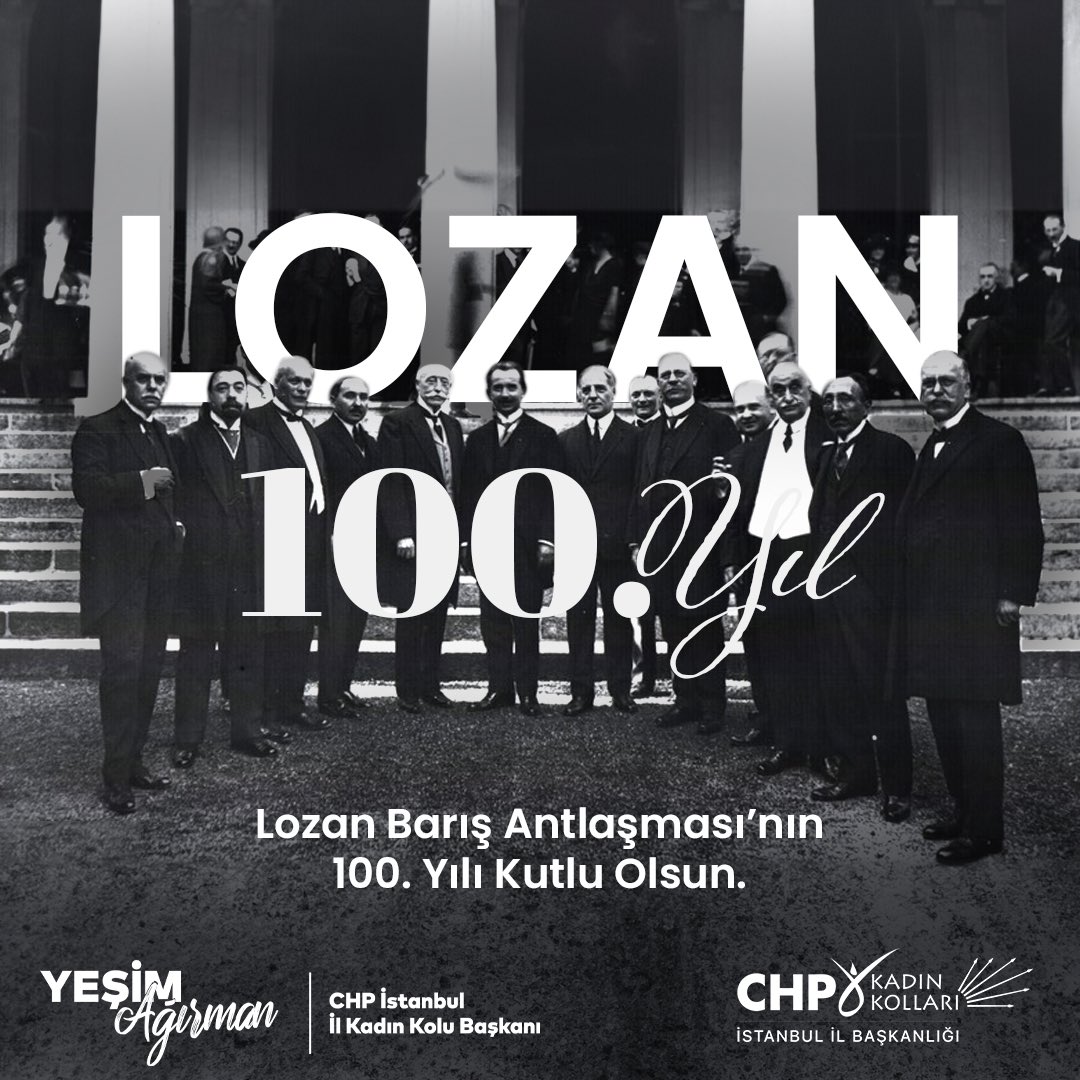 yesimagirman's tweet photo. Türk milletinin bağımsızlığının tescillendiği Lozan Antlaşmasının 100. yıl dönümü kutlu olsun. Başta Ulu Önder Mustafa Kemal Atatürk ve İsmet İnönü olmak üzere tüm Milli Mücadele kahramanlarımızı saygı ve minnetle anıyorum.🇹🇷 https://t.co/mrS3W1yNFu