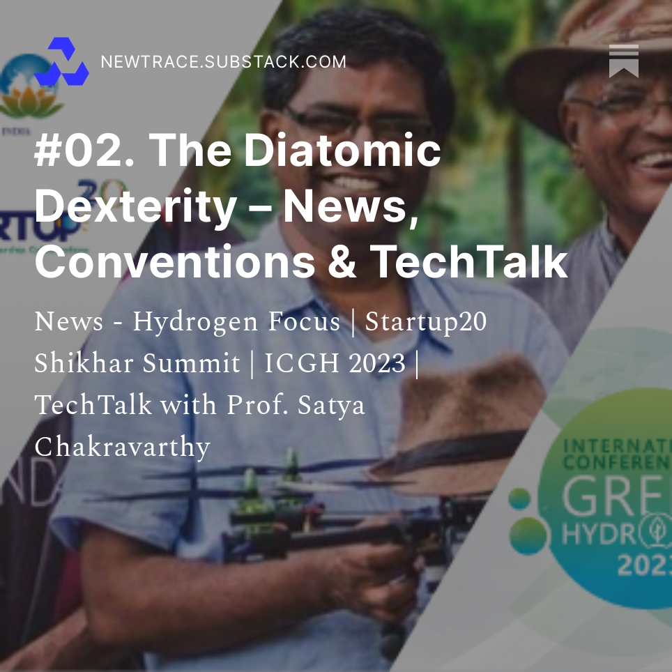 Prof. <a href="/satchakra_iitm/">Satyanarayanan Chakravarthy</a> sheds light on hydrogen's potential in aviation, bets on electrolysis as ‘the pathway to glory’ in GH2 production.
Read here: lnkd.in/gxKjEpfD

Subscribe now to our newsletter at newtrace.substack.com🍃

#climatetech #greenhydrogen #renewableenergy