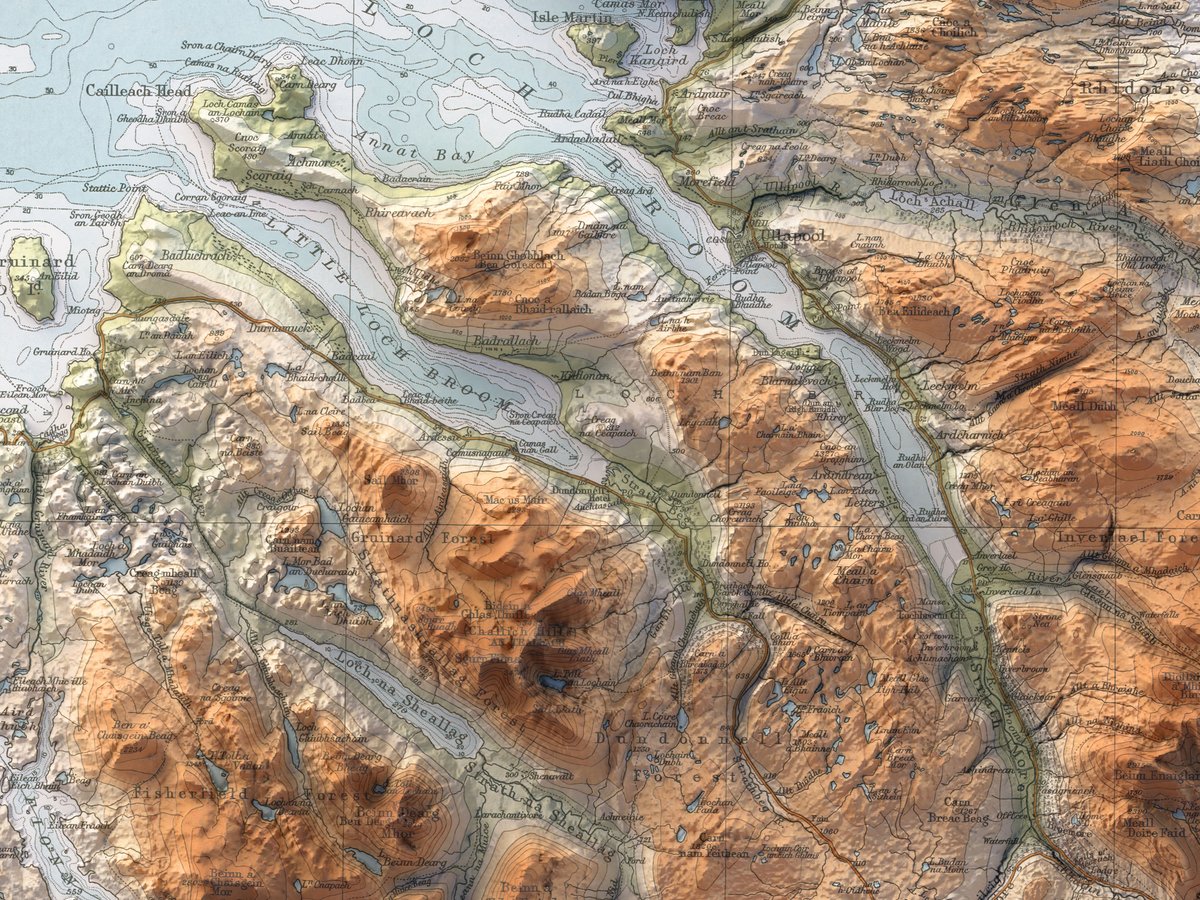 We end Scotland with details of Ullapool: Loch Ewe, Enard Bay, Loch Broom, An Teallach!

#maps #qgis #cartography #gis #geography #b3d