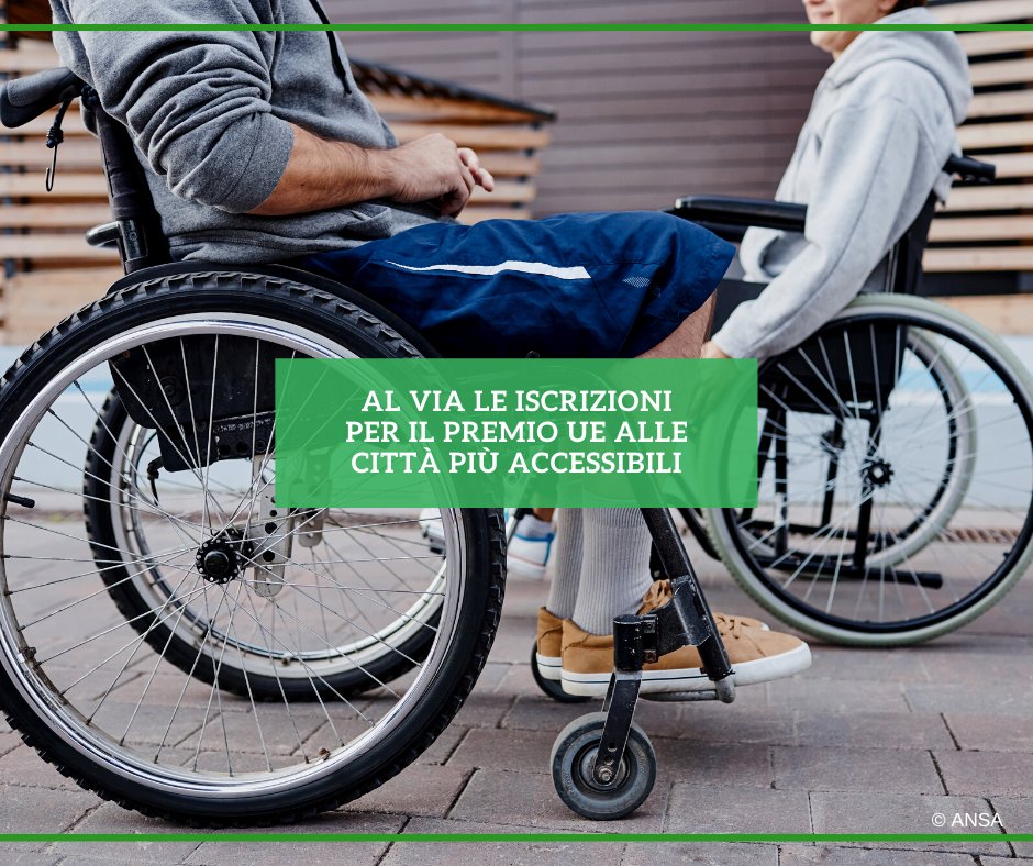 La Commissione europea ha aperto le iscrizioni al concorso #AccessCityAward2024, che premia gli sforzi delle città per diventare più accessibili alle persone con #disabilità.

#LaTuaEuropa
#ANSAEuropa 
➡ bit.ly/43JLErf