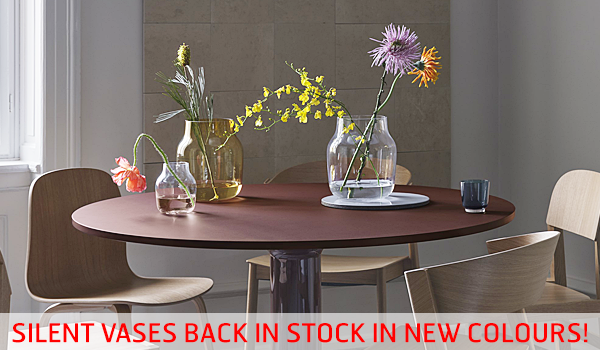 ScandObjects's tweet image. Silent come back… Silent vases from #Muuto now back in stock, this time featuring a new size and two brand new colours! Link: tinyurl.com/silent-vases-2…