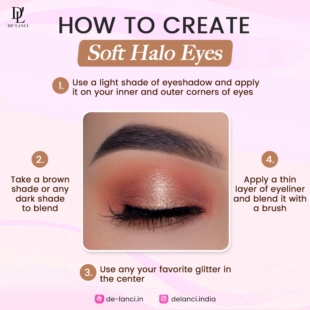 Soft Halo Eyes in some steps ❤️ Follow us for more such pro tips ❤️

#delanciindia #delanci #delancicosmetics #delancisale #LongLastingMakeup #VeganMakeup #MakeupEssentials #MakeupProducts #crueltyfree #MakeupHacks #eyeshadowtutorial #eyeshadowlook #eyeshadowpalettes