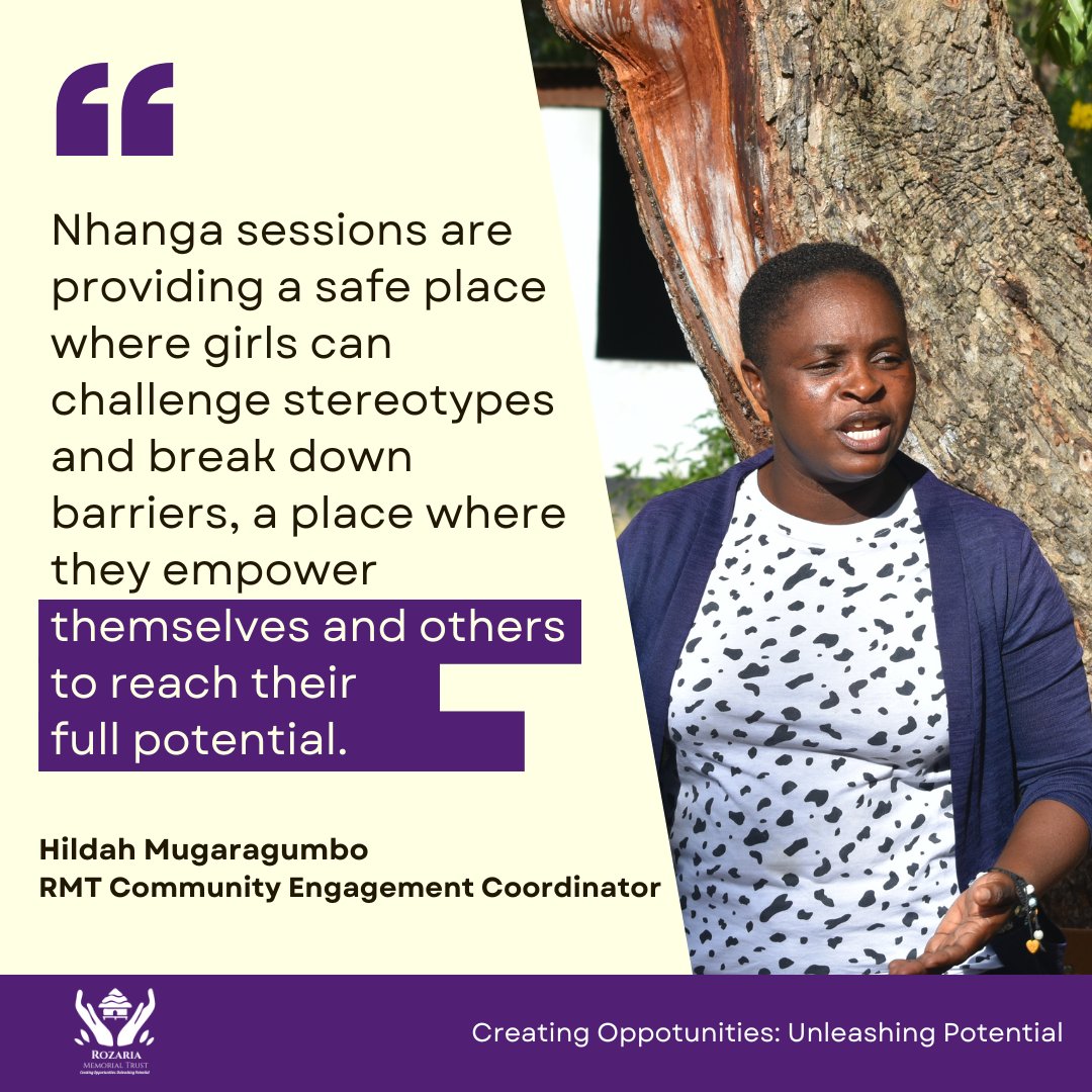 Our #MondayMotivation is Hildah, born in Murewa District. She quickly developed a deep passion for community development work &amp; led in the formation of the #Nhanga. She has served the organisation for 16 years, engaging community leaders on ending harmful practices against girls.