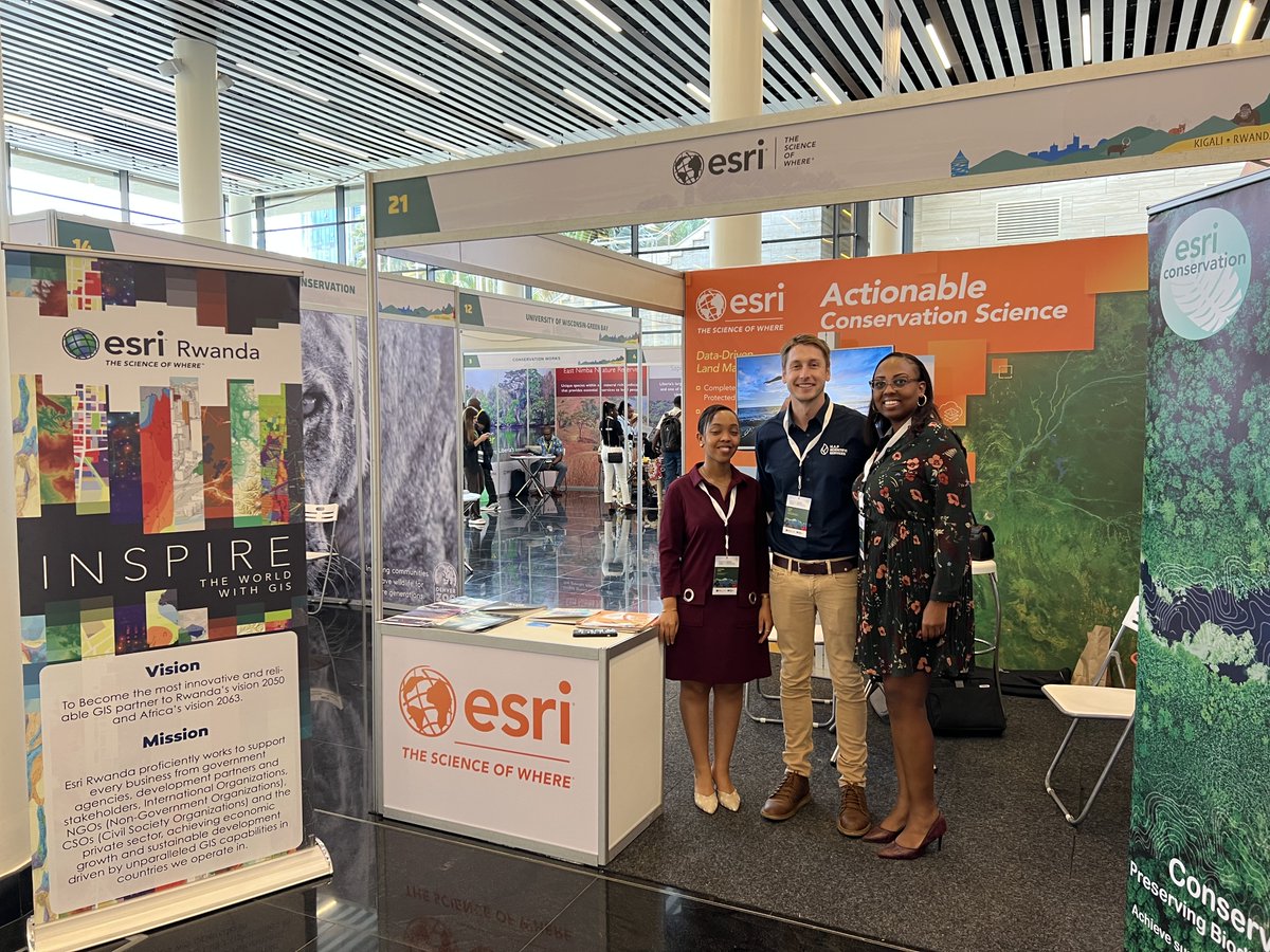 esrirwanda's tweet photo. Visit our booth in the ICCB2023 (International Congress for Conservation Biology) to learn more about the Esri Solutions for Conservation. #conservation #ICCB2023 #biodiversity #biology #Esri https://t.co/AUdS5rJs22