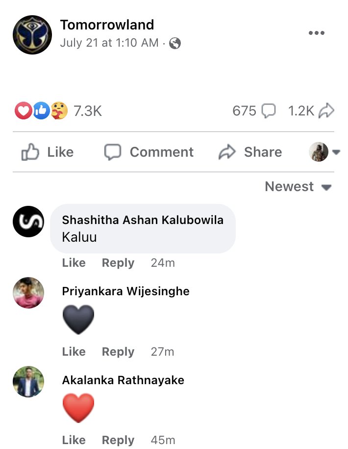 KaluMallii's tweet image. I&apos;ve made it to the highlights of @tomorrowland 2023 and it has received a lot of love from Sri Lankans 🥹❤️

#Tomorrowland