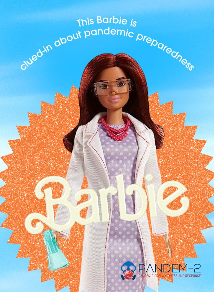 This Barbie is clued-in about pandemic preparedness... and you can be too! 🔖 Subscribe to PANDEM-2's newsletter on LinkedIn to keep informed about project-specific and industry-wide updates here: linkedin.com/build-relation… #PandemicPreparedness