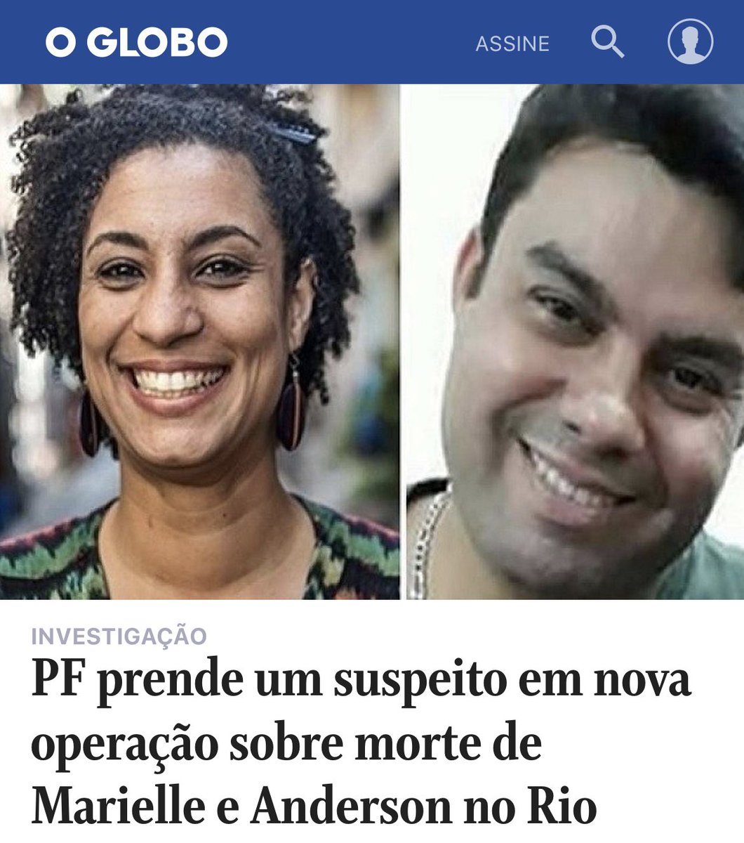 QUEM MANDOU MATAR MARIELLE? Mais um passo importante da <a href="/policiafederal/">Polícia Federal</a> para identificar os mandantes do crime. Marielle e eu trabalhamos juntos desde 2006 e sempre enfrentamos a máfia assassina que comanda o RJ. Por isso, apontar os autores desse crime político é crucial para