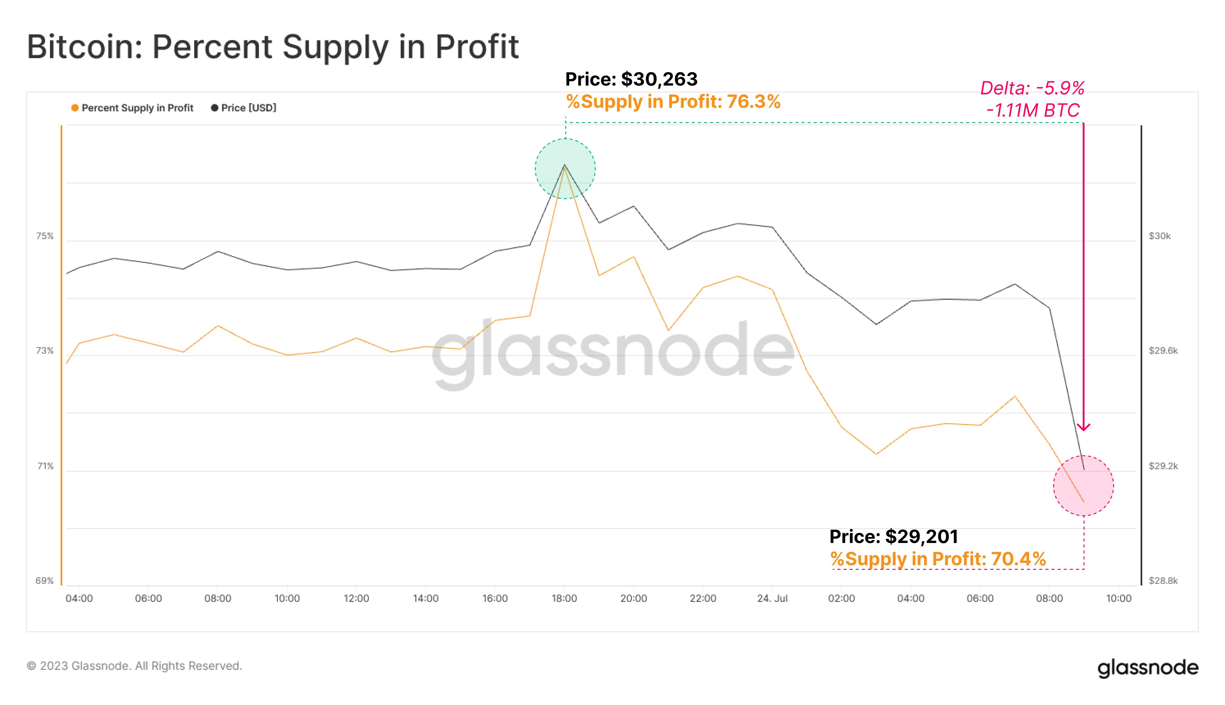 Bitcoin Plunge To $29,200 Sends 5.9% Of Supply Into Loss