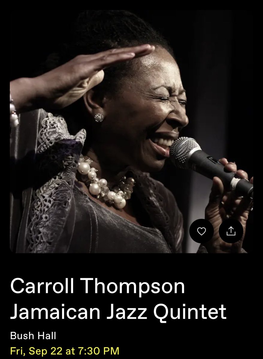 Welcome to my new Reggae/Jazz showcase 
‘Pleasure for my pain’ 💕
click below for ticket info ❤️                     link.dice.fm/Q612fd60b5fa
#bushhall #jazz #Reggae #livemusic #Jamaicanjazz  #loversjazz