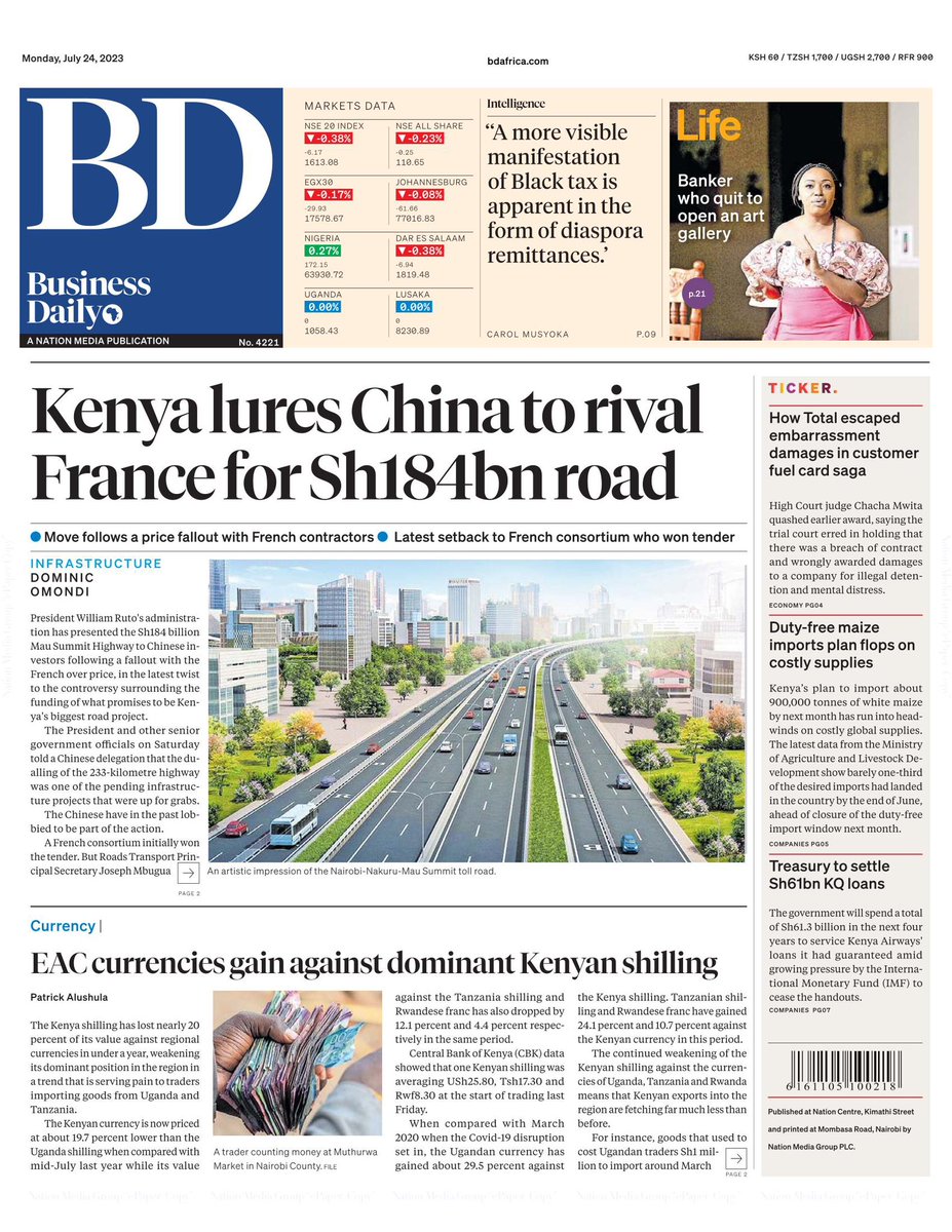 samirasawlani's tweet photo. Kenya Front Pages https://t.co/GR1P8bEPcd