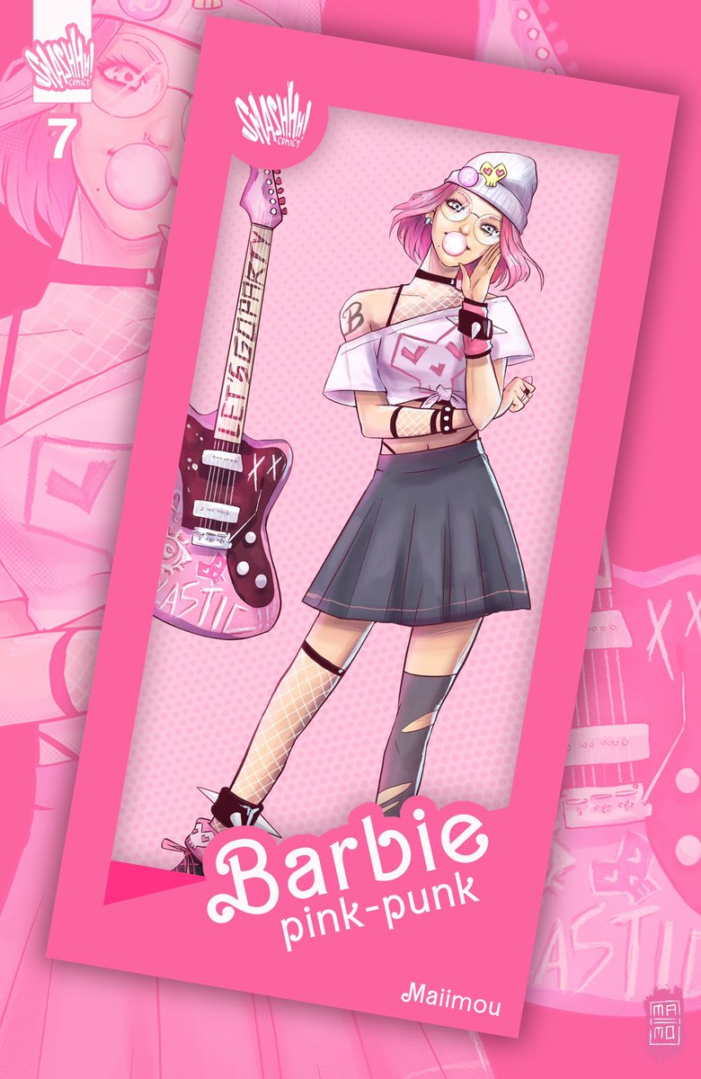 artofmaiimou's tweet photo. C'MON BARBIE LET'S GO PARTY 🩷🤍🩷🤍
Project Collab Artist Week นี้มาในหัวข้อ BARBIE
ของผมเป็น Barbie สาย Punk สีชมพู 🥰🎸

ดูผลงาน Barbie ของคนอื่นๆได้ที่ Smashhh Studio
#smashhhchallenge #collabartist #barbie #BarbieMovie #fanart #barbieth #Barbiefanart https://t.co/Y5mvvg8a91