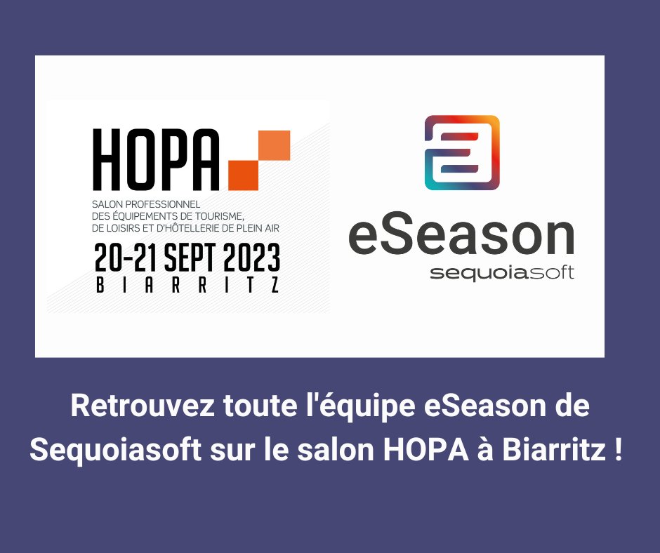 salonHOPA's tweet image. Découvrez eSeason 🏕️ de @Sequoiasoft_HPA, la suite logicielle complète pour établissements de plein air ! Gestion (PMS), réservation 📅, contrôle d&apos;accès 🔑, caisse 💳, agence web, appli mobile pour le staff. Répondez à toutes vos attentes ! #eSeason #camping #logicielsolutions