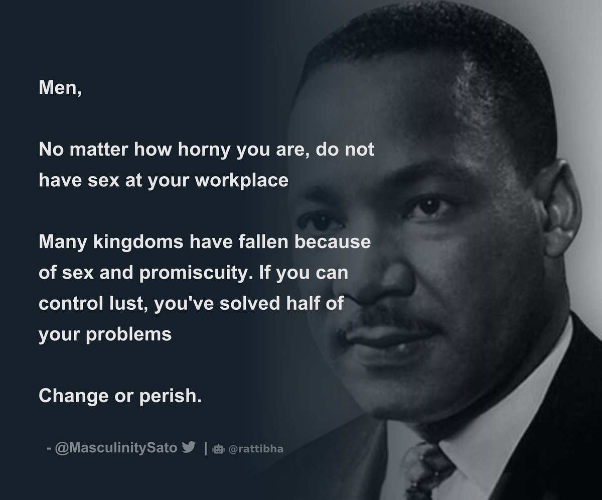 MasculinitySato's tweet photo. Men,

It's the start of the week. Remember this! https://t.co/EuUVK6UpY2