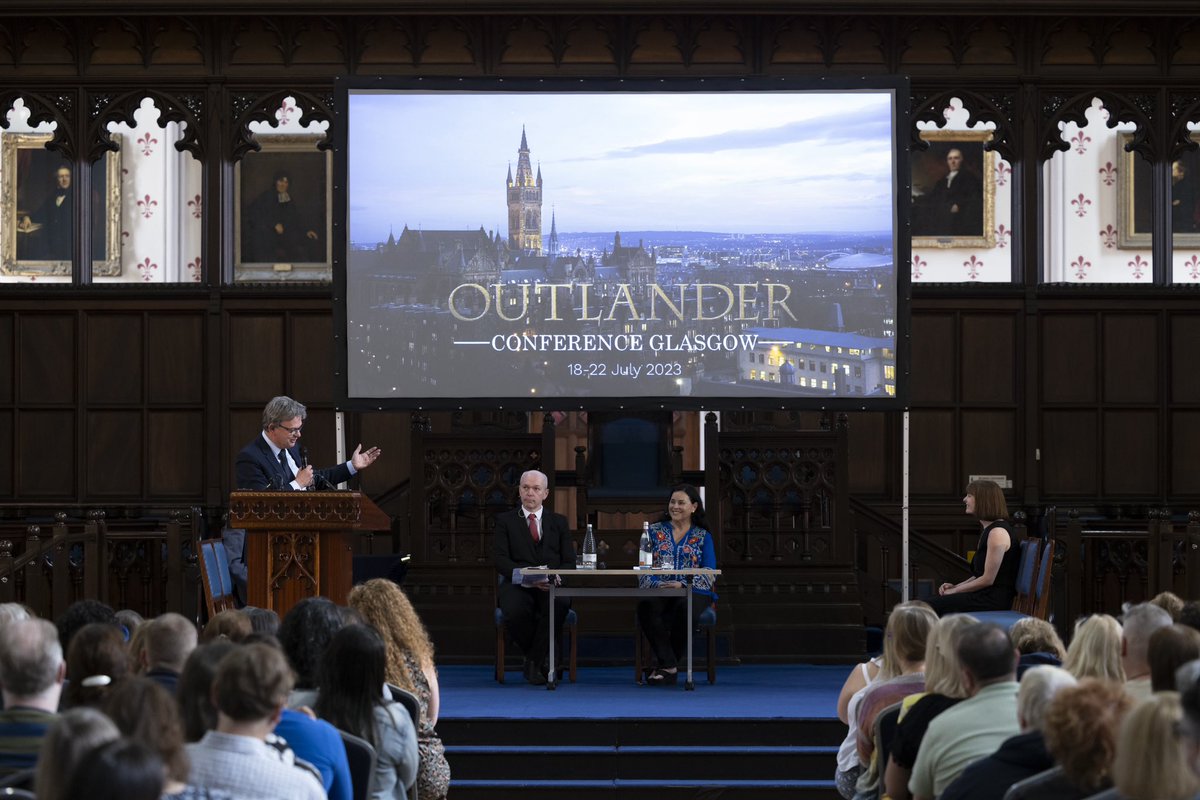 AHAllardyce's tweet photo. Many congrats to the #Outlander organising committee @UofGlasgow @UofGArts led by @MaleyWilly @UofGCulture Lisa Kelly @Gillebride The conference was opened by @UofGVC https://t.co/L6v4Ut1WYI